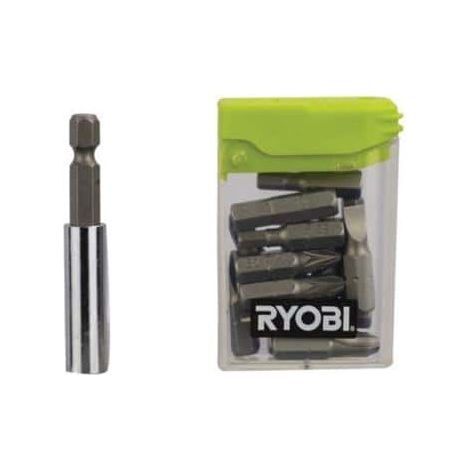 Set di punte Ryobi 126849, 15 x 25 mm, 1 x 60 mm con supporto magnetico