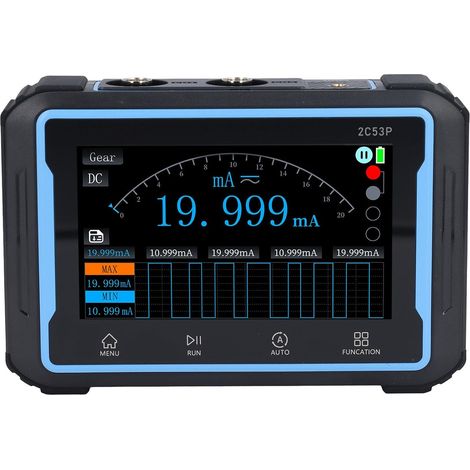 Oscilloscope Multimètre 3 en 1 avec Générateur de Signal DDS – Écran Tactile 4,3" 50 MHz / 250 MS/s – Batterie Lithium 4000 mAh – Idéal pour Diagnostic Automobile Portable (1/5)