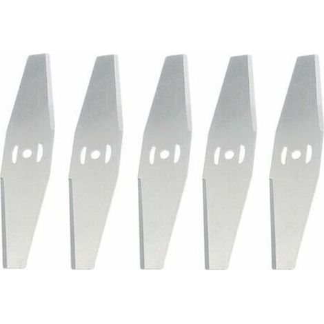 Ersatzmesser aus Metall für Akku-Rasentrimmer, 5-teiliges Set. Hohe Schnittleistung auch für dichtes Gras. Aus Edelstahl. (1/5)