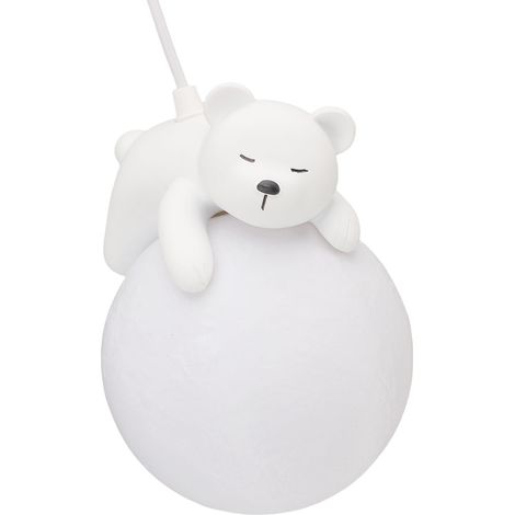 Suspension 3D lune et ours, plafonnier pour chambres d'enfants et de bébés (1/5)