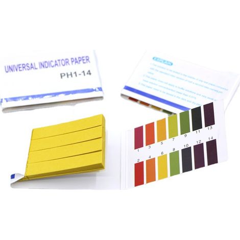 Lot de 3 paquets de papier test pH 1-14, papier test étendu, papier test au tournesol, 240 bandelettes pour test de pH