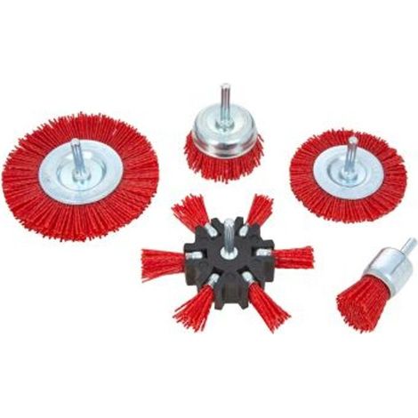 Blue Spot Tools 5 Piece Nylon Abrasive Brush Set