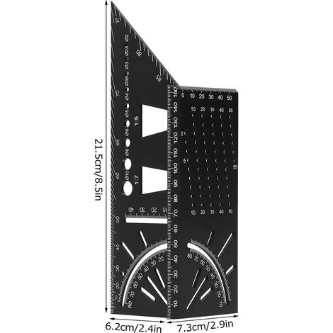 Multifunktionaler Winkelmesser aus Aluminiumlegierung (1/5)