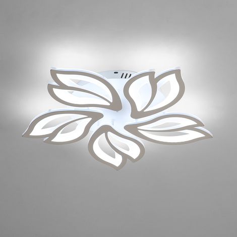 GOECO 65W LED Ceiling Light, Creative Modern Flower Shape Ceiling Lamp, Pendant Light for Living Room, Bedroom, Hallway, Dining Room, Kitchen 6500K Cold White (1/5)