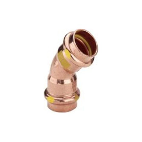 VIEGA 345662 Coude 45 degrés avec SC Profipress G (1/3)