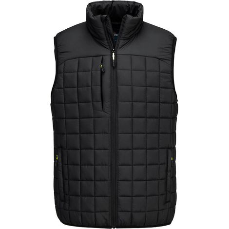 Gilet con pannelli quadrati Pw3 - Taglia S - Nero - Portwest