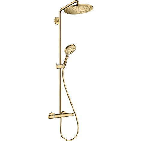 Hansgrohe Croma Select S Showerpipe 280 Rain Shower System -Gold (1/2)