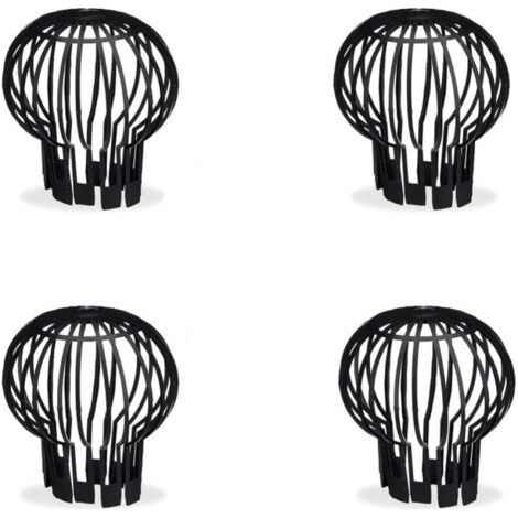 BUNTHAUS 4 pcs Filtre pour Descente de Gouttière, Gardes de Gouttière, Garde les Gouttières non Obstruées par des feuilles, de la mousse, de la boue, des boules et autres débris