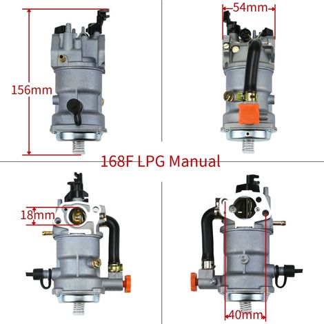 Automatisches Umrüstmodell 168 Dual Power Benzin 2-3KW GX160 168F Wasserpumpe Vergaser (1/4)