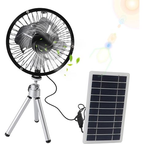 Ventilatore solare da campeggio - pannello da 10W (1/5)