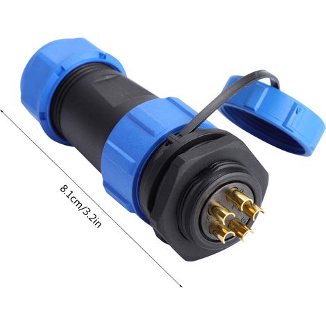 IP68 SP21 5-poliger wasserdichter Kunststoff-Luftfahrtstecker (5-polig) (1/5)