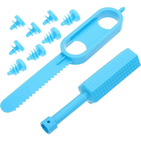 1 kit de construction en carton - Jeu de construction en carton pour enfants d'âge préscolaire-17x3cm-Blue