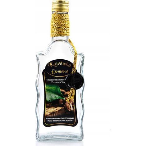 Flasche mit Wellenmuster, 500 ml, Heimkaffee