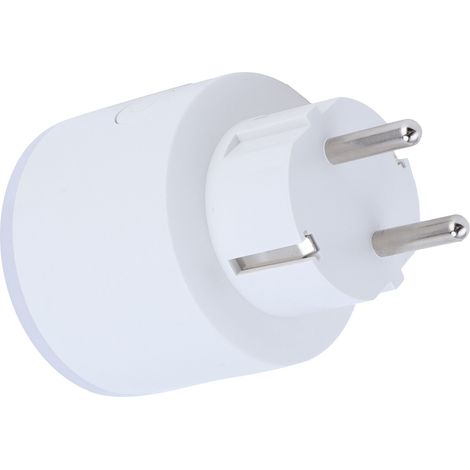 Prise connectée conforme aux normes européennes, compatible WiFi, avec interrupteur LED RGB, télécommande et commande vocale (Alexa, Google, IFTTT). (1/5)