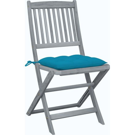 Maison Exclusive - Klappbare Gartenstühle 2 Stk. mit Kissen Massi