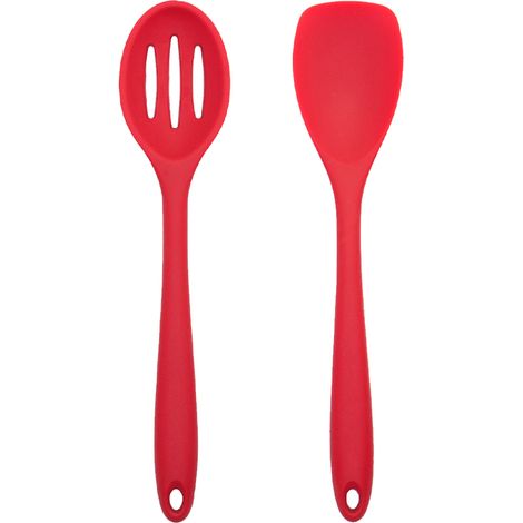 Set D'Ustensiles De Cuisine En Silicone - Résistant Jusqu'à 260 °C - Pour Cuisinières Et Casseroles Antiadhésives - 2 Pièces (1/5)