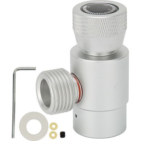 Bouchon de recharge CO2 CGA320//TR21-4 connecteur valve soda accessoire argent (1/5)