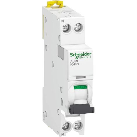 Disjoncteur Schneider Acti9 IC40N 13 A courbe C 1 pôle