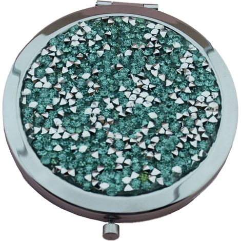 Miroir De Maquillage Pliant - Miroir De Poche Rond Double Face - Pour Voyage Et Sac À Main - 1 Pièce (1/5)