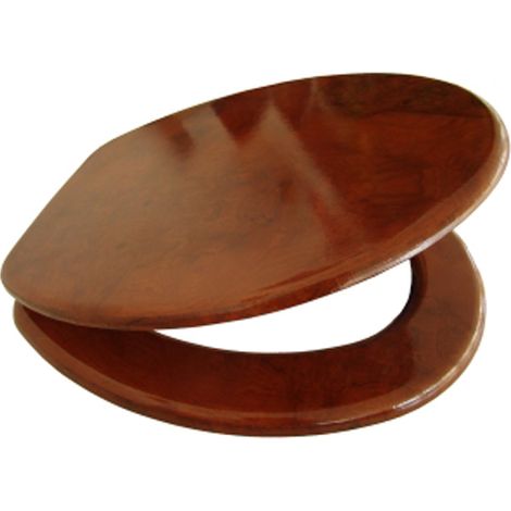 Sedile copri WC/Copriwater in MDF legno scuro