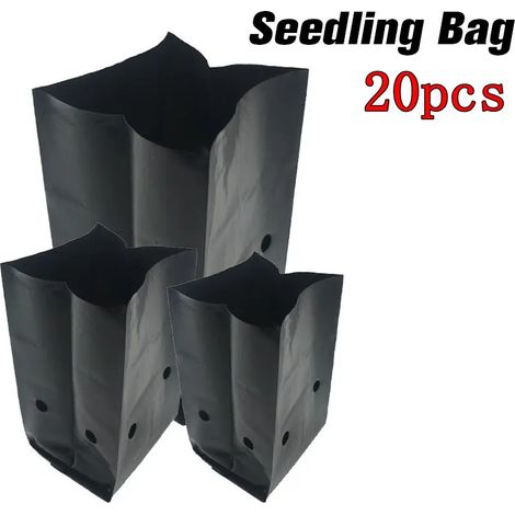 (20 pièces, 20 x 30 cm) Sacs de semis pour pépinière, sacs de culture pour plantes potagères, sacs de repiquage respirants (1/4)