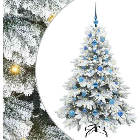 vidaXL Albero di Natale artificiale con 150 LED Bianco 150 cm PE