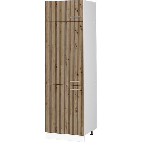 Armadio frigorifero R-Line, Rovere artigianale, 60 cm, Vicco
