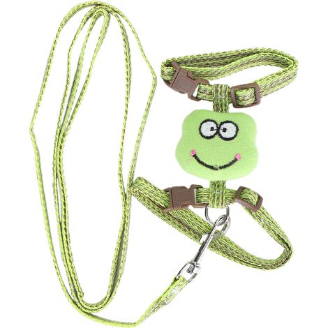 Harnais anti-perte pour chat avec laisse, sangle réglable anti-fuite pour la marche (vert) (1/5)