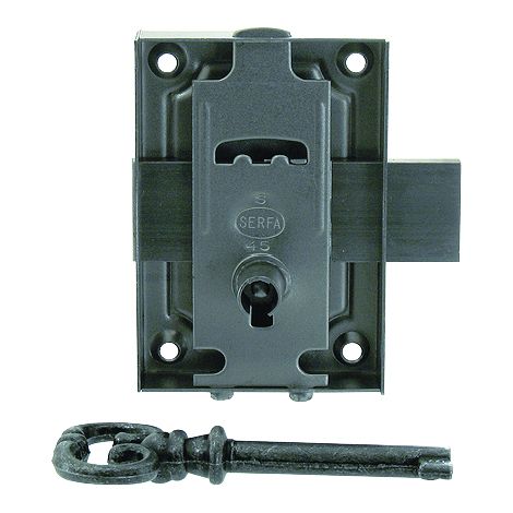 Cerradura empotrada de 15 mm universal de acero pulido - Vynex