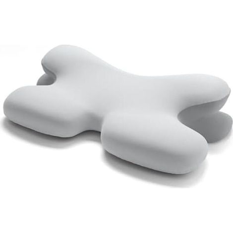 gris clair,Oreiller antirides pour névralgie occipitale, design creux ergonomique pour les personnes dormant sur le côté, le dos et le ventre, soutien d'épaule confortable (1/5)
