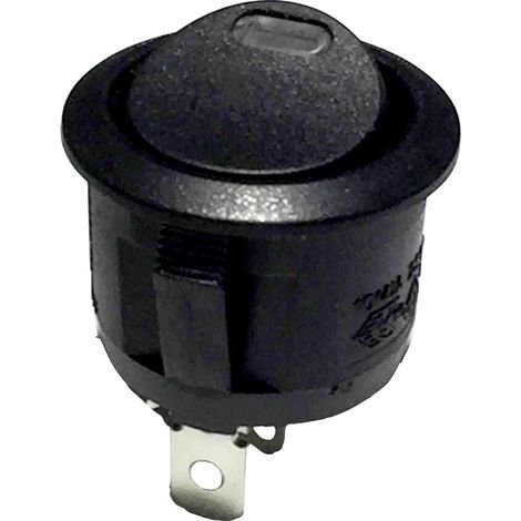 TRU COMPONENTS 700274 Wippschalter R13-112L B/B RED 3V 250 V/AC 6 A 1 x Aus/Ein rastend 1 St. (1/2)