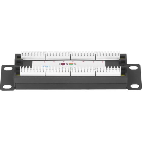 Panneau de brassage réseau mural à 8 ports avec support de câblage UTP Cat6 non blindé pour câble 23-28 AWG (1/5)