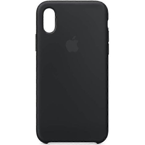 Coque iPhone XS APPLE en silicone noir (1/3)