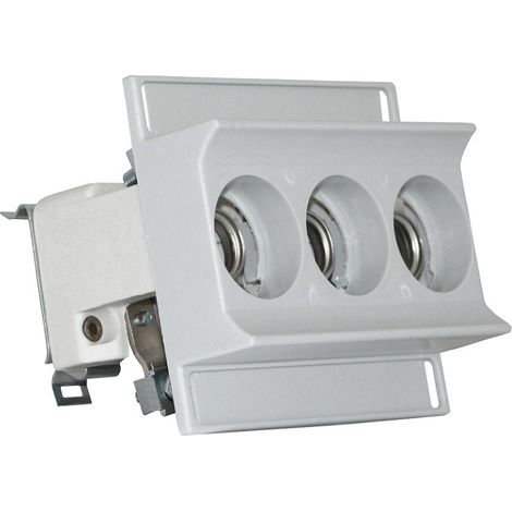 Sicherungssockel E14 3 x D01 1-16A/3 für TH35-Schienenbasis (1/3)