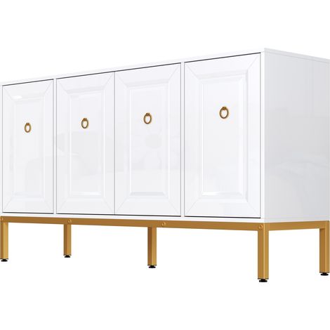 PLACARD Élégant Design Luxueux Minimaliste MDF Particle Board Blanc 140.00x40.00x80.00 (1/5)