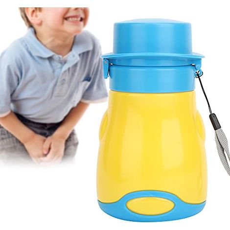 Urinal toilette d'urgence pour bébé garçon, bouteille de pot urinal portable pour enfant, gobelet d'apprentissage du pipi pour garçons, voyage, camping, road trips en voiture et utilisation extérieure (1/5)