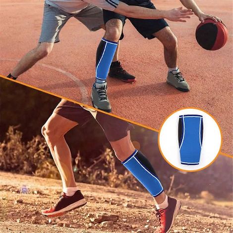 Manchons de mollet pour haltérophilie avec protections de 5 mm, taille L, pour hommes et femmes (1/5)