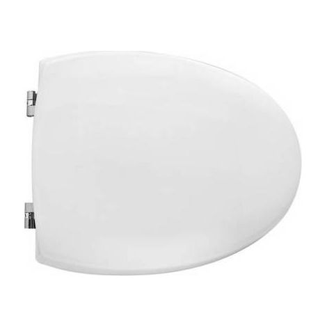 SIÈGE DE WC POUR CESAME VASE ZORTEA FORME 4 Dimensions : Blanc - Charnières à anneaux