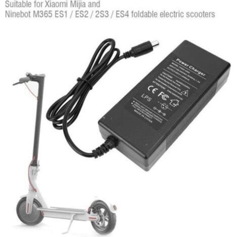 Chargeur de batterie pour Trottinette scooter électrique Xiaomi - Noir - 42V 2A (1/4)