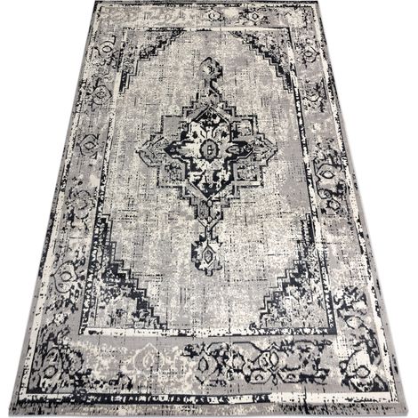 Tappeto Vintage Telaio Rosone 22235556 grigio / nero grey 120x170 cm