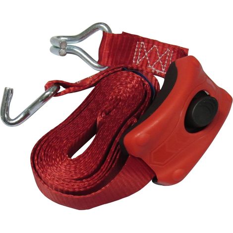Tie Down Cambuckle Straps 25MM 3M - Claw Hook Pack of 1 (Enclosed Pre-Threaded Webbing)