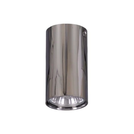 Faretto soffitto cilindro cromo nero GU10 50W Kaja