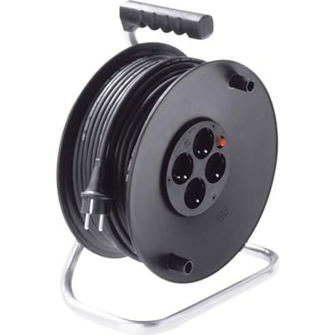 Enrollador de cable Bachmann 395.181 50m negro robusto