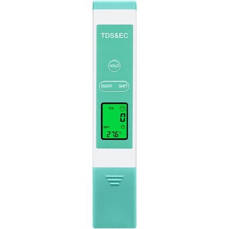 Testeur de qualité de l'eau EC TDS Température Stylo testeur numérique pour eau potable (1/5)