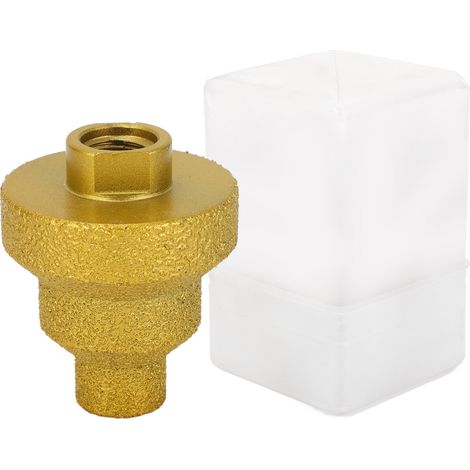 Bit de Forage Pas de Pas 20 Mm 35 Mm 50 Mm Multi-couche Reamher Conique avec Chanherfiste brasé pour le Béton en Marbre M14, adapté aux Professionnels et aux Amateurs