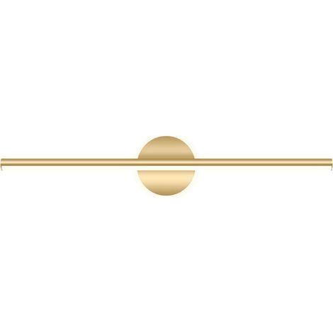 Lampe LED pour miroir de salle de bain, lampe de vanité moderne, lampe de vanité de salle de bain, lampe murale de vanité de baignoire en métal doré, 40 x 13 x 6 cm, lumière blanche 10 W (1/5)