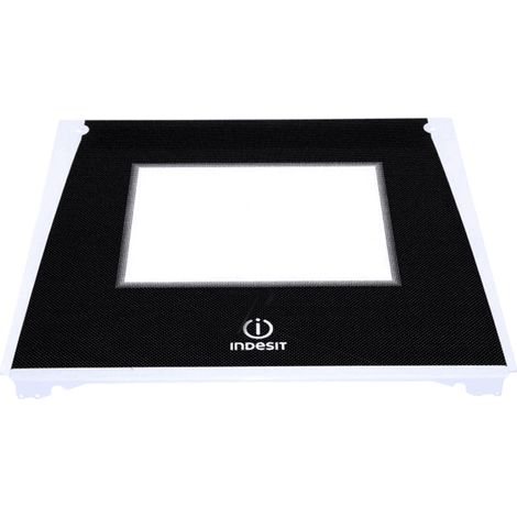 Verre de porte pour four – Compatible avec modèles INDESIT – Longueur 40cm – C00285483
