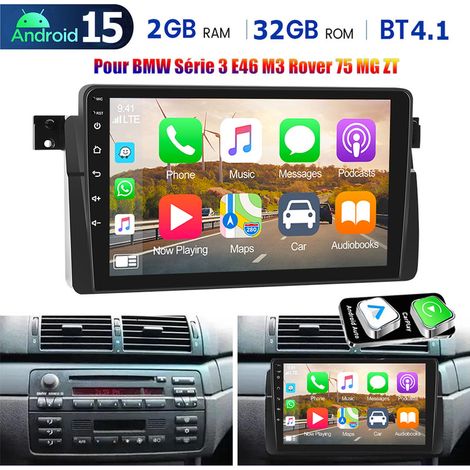 Autoradio Android 15 avec 32/64 Go, CarPlay, GPS et Bluetooth pour BMW Série 3 E46 (318, 320, 325) - 2+32G (1/5)
