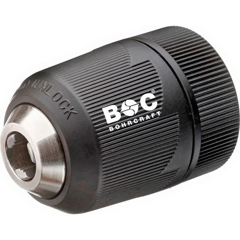 Mandrino senza chiave Bohrcraft keyless drill chuck auto-lock 0,8-10mm metallo