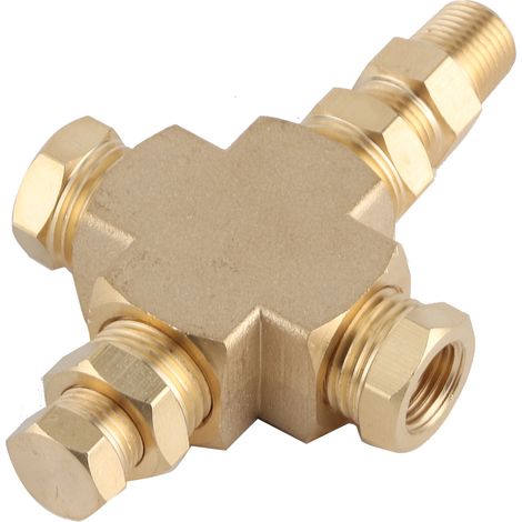 Sensoradapter Verteiler Öldruck-Temperaturanschluss 1/8 Zoll-27 NPT 1/4 Zoll-18 NPT (1/5)